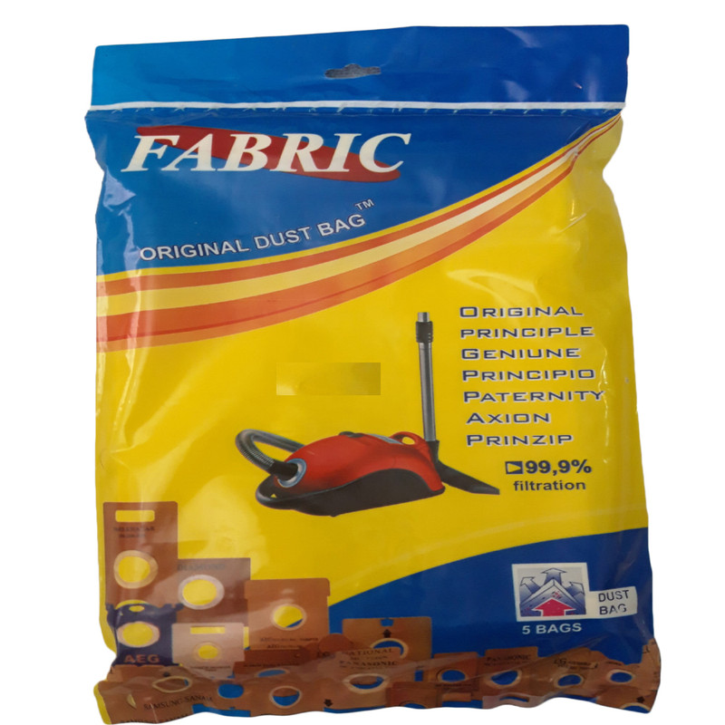 کیسه جاروبرقی فابریک مدل 002 بسته 5 عددی مناسب برای جاروبرقی سامسونگ