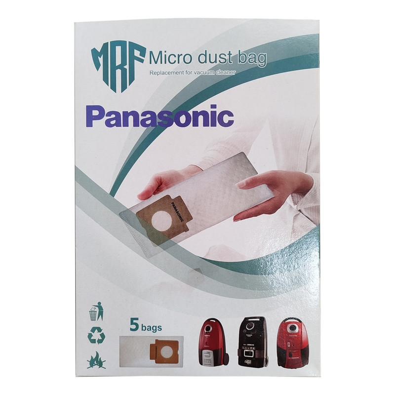 کیسه جاروبرقی پاناسونیک مدل MC-CG715 میکرو فیلتر 5 لایه هپا بسته 5 عددی مناسب برای جاروبرقی پاناسونیک