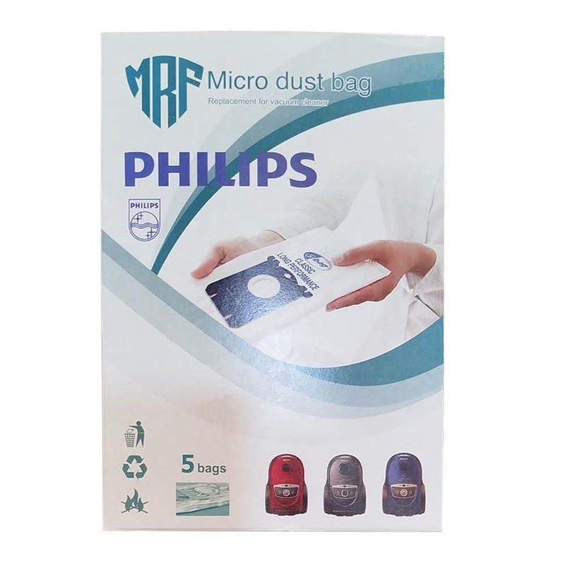 کیسه جاروبرقی مدل FC 8613 بسته 5 عددی مناسب جاروبرقی فیلیپس و آاگ