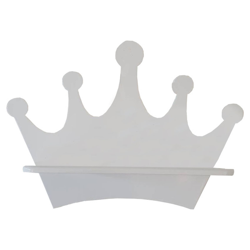 شلف دیواری اتاق کودک طرح تاج مدل W112