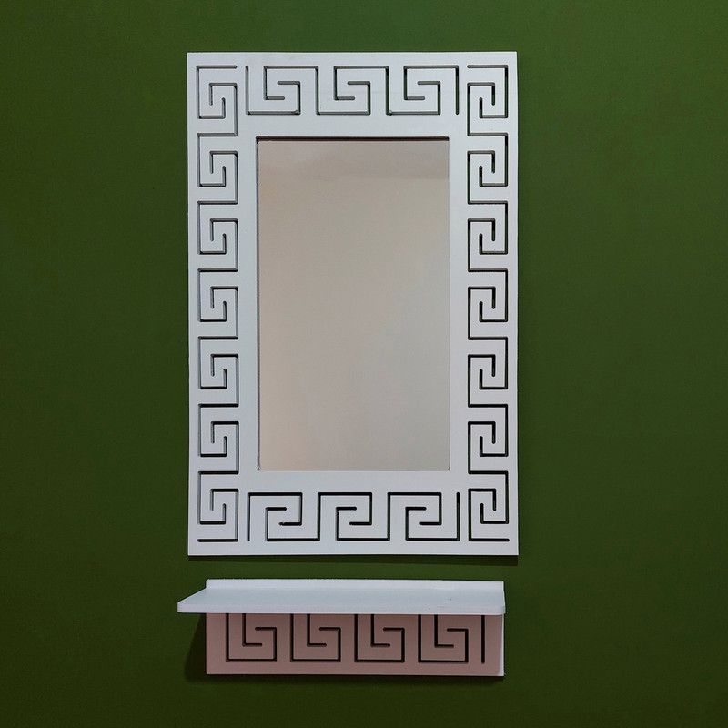 آینه خونه خاص مدل Versace به همراه شلف دیواری