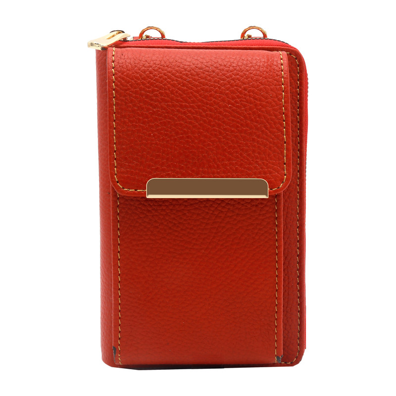 کیف دوشی زنانه مدل چرم طبیعی کد 117F