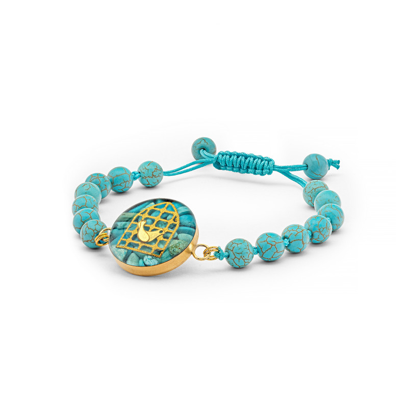 دستبند سنگی زنانه آلتین هنر بزازیان مدل مرغ آمین