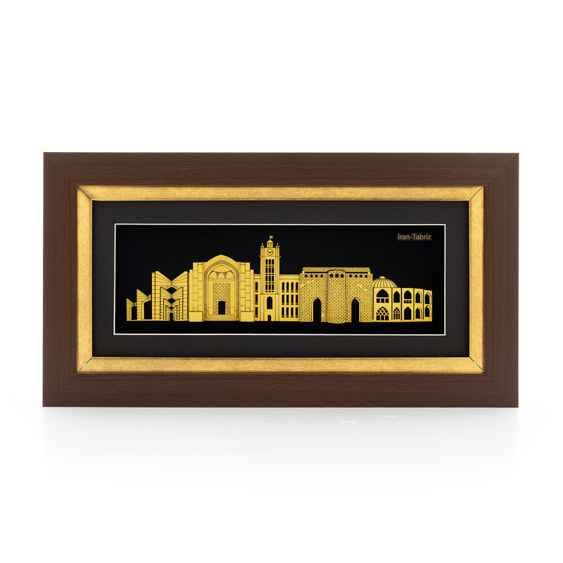 تابلو طلا کوب آلتین هنر مدل المان تبریز