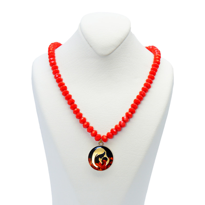 گردنبند زنانه آلتین هنر بزازیان مدل روکش طلا مهر مادری