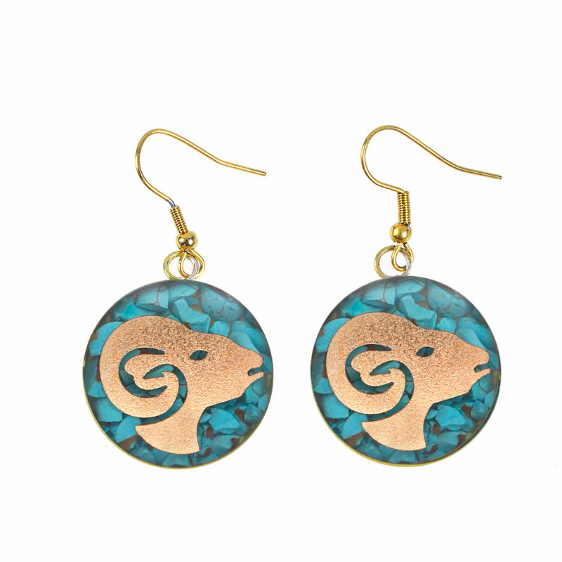 گوشواره زنانه آلتین هنر مدل ماه فروردین