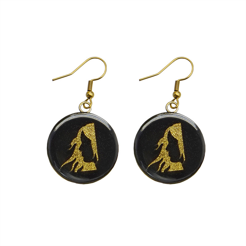 گوشواره زنانه آلتین هنر مدل ماه شهریور