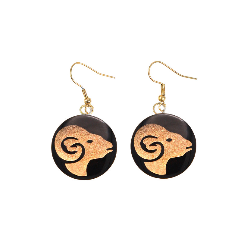 گوشواره زنانه آلتین هنر مدل ماه فروردین