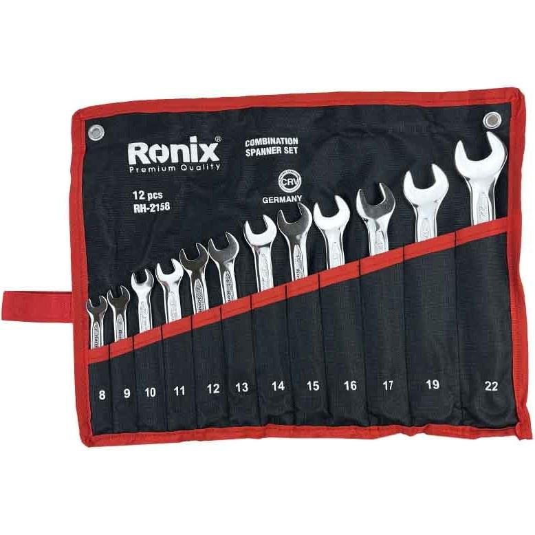 آچار بلند رونیکس یکسر تخت و یکسر رینگی مدل RH-2158 سایز 8 تا 22 میلی متر