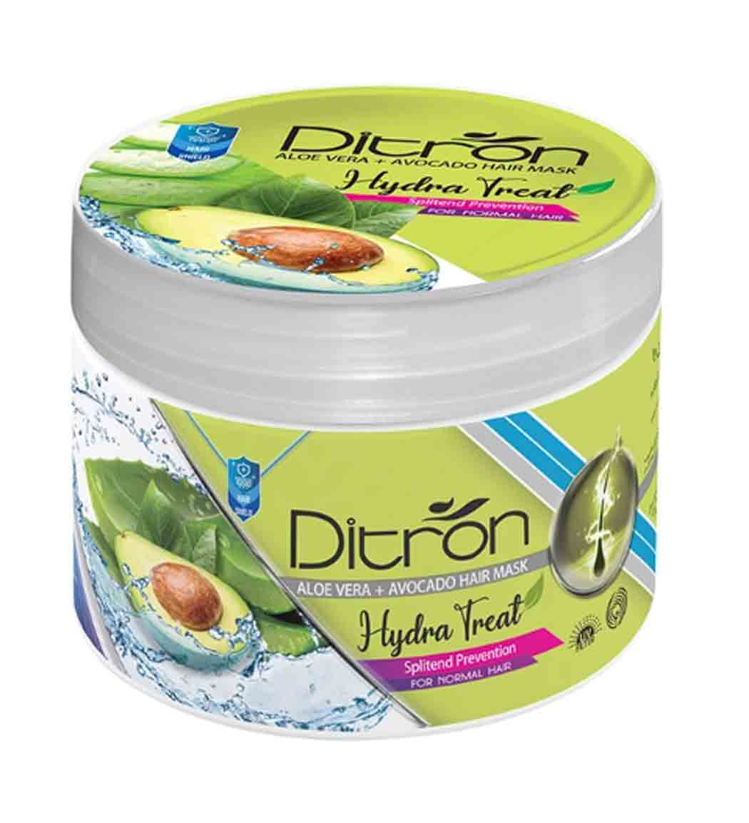 ماسک مو داخل حمام مرطوب کننده حاوی عصاره آلوئه ورا و آووکادو دیترون