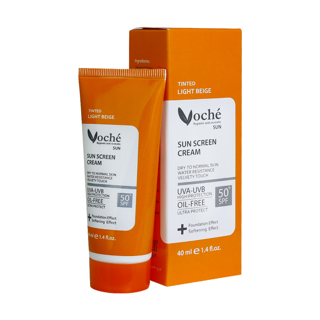 ضدآفتاب بژ روشن پوست خشک و معمولی وچه