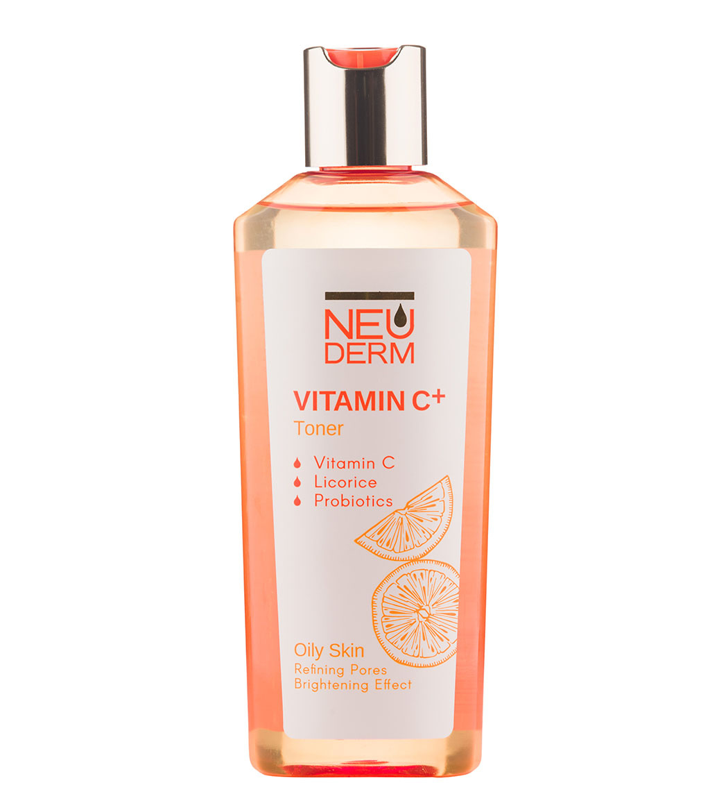 تونر پاک کننده 200 میل پوست چرب ویتامین c نئودرم