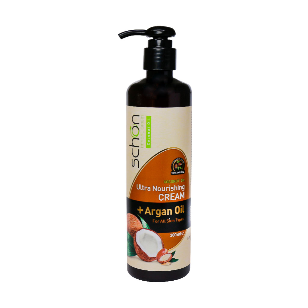 کرم پمپی نرم کننده نارگیل و آرگان شون