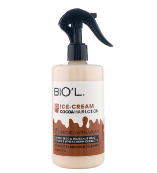 بستنی مو بدون آبکشی 400 میل کاکائویی بیول