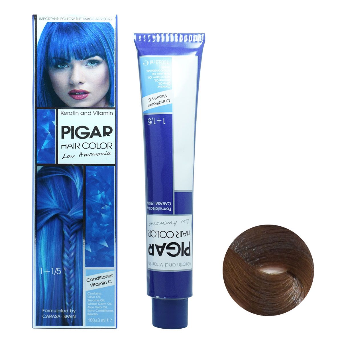 رنگ مو w3 پیگار