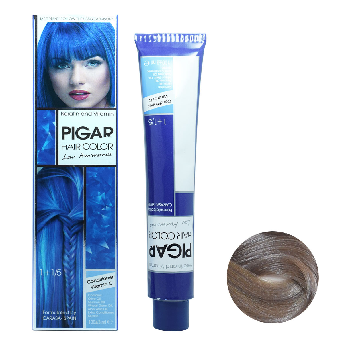 رنگ مو a7 پیگار