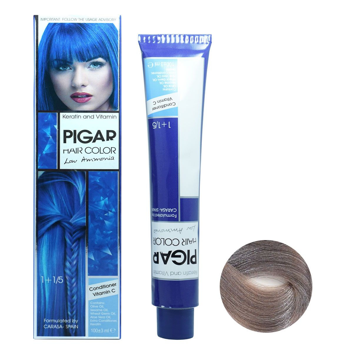 رنگ مو c7 پیگار