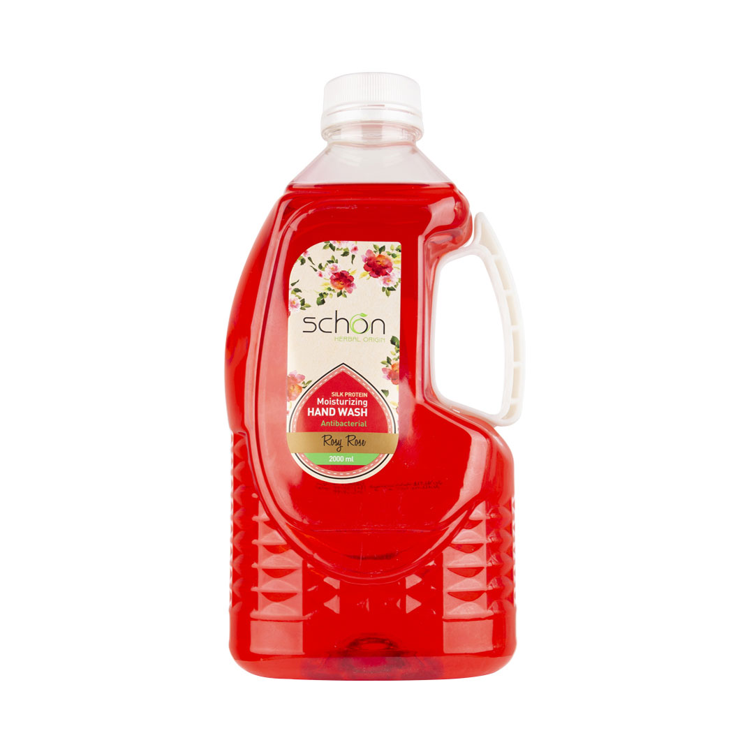 مایع دستشویی شفاف قرمزررزی رز جدید 2000میل شون