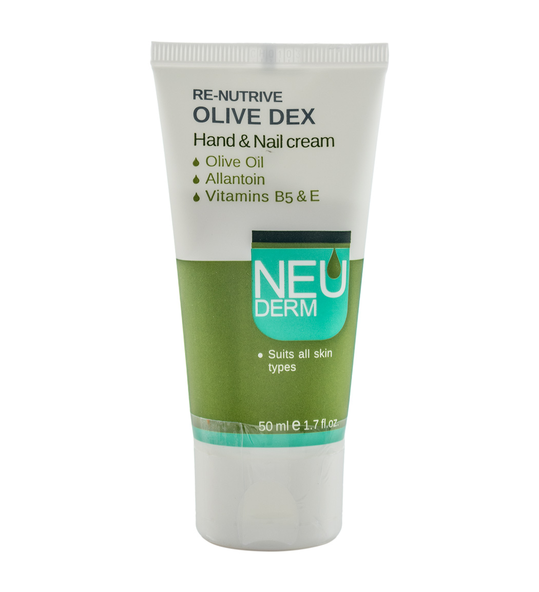 کرم دست و ناخن تیوپی زیتون نئودرم