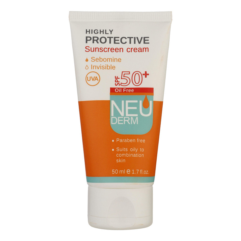 ضدآفتاب بیرنگ انواع پوست نئودرم