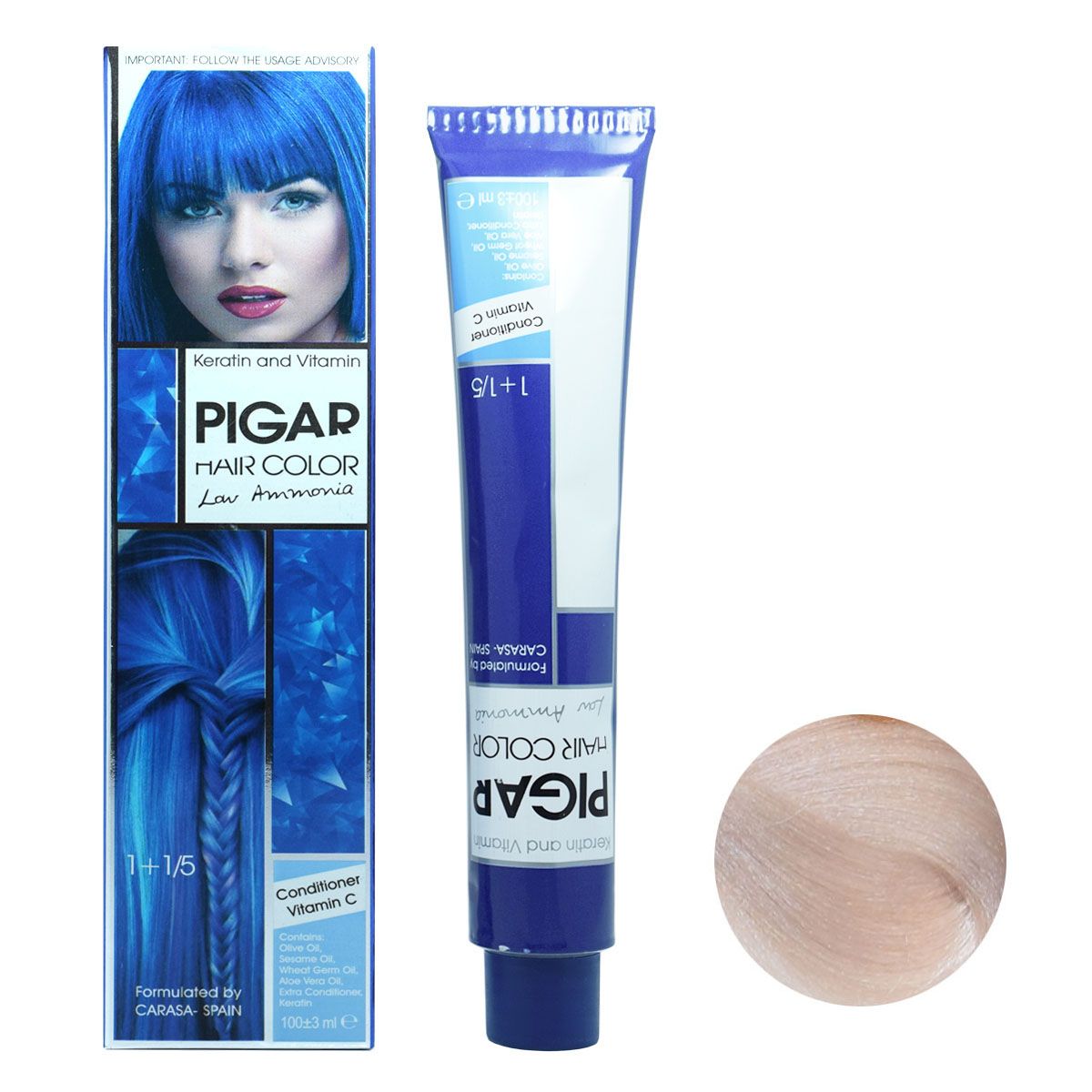 رنگ مو t10 پیگار