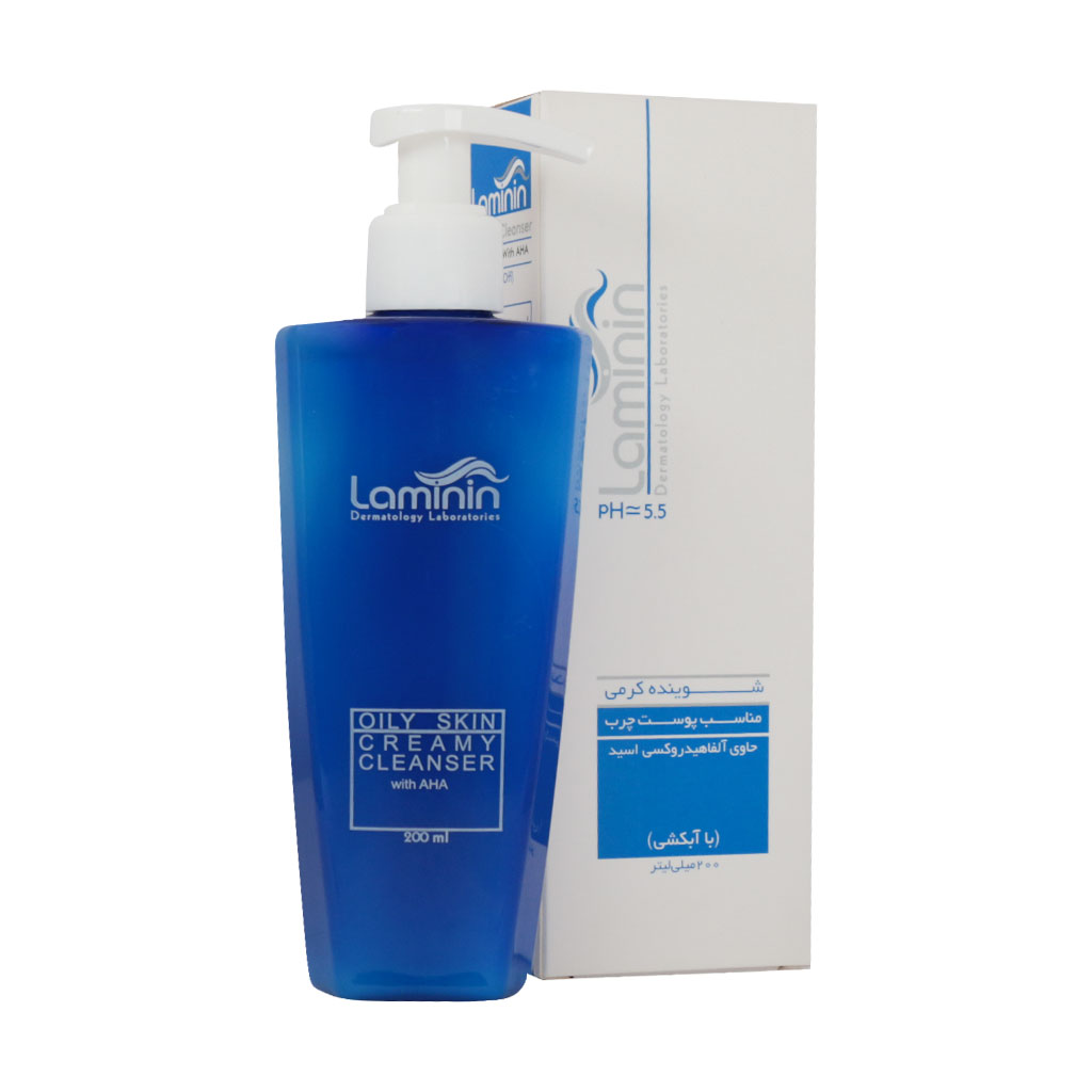 شوینده کرمی پوست چرب لامینین