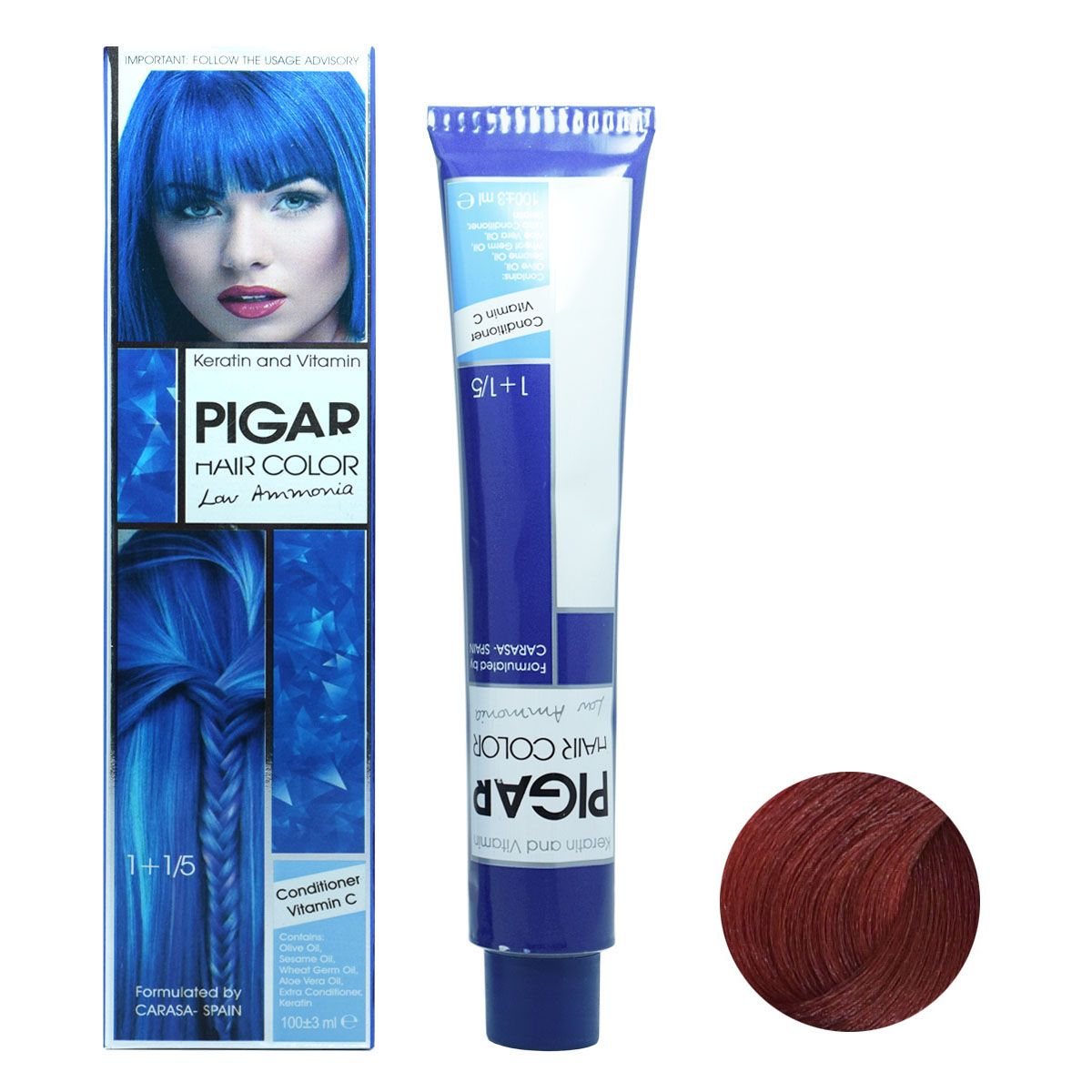 رنگ مو 7.55 پیگار