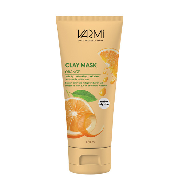 ماسک خاک رسی صورت پرتقال وارمی