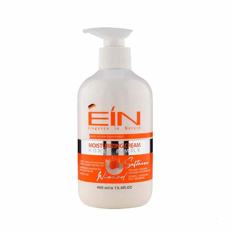 کرم نرم کننده پمپی هیالورونیک اسید و شیر عسل EIN