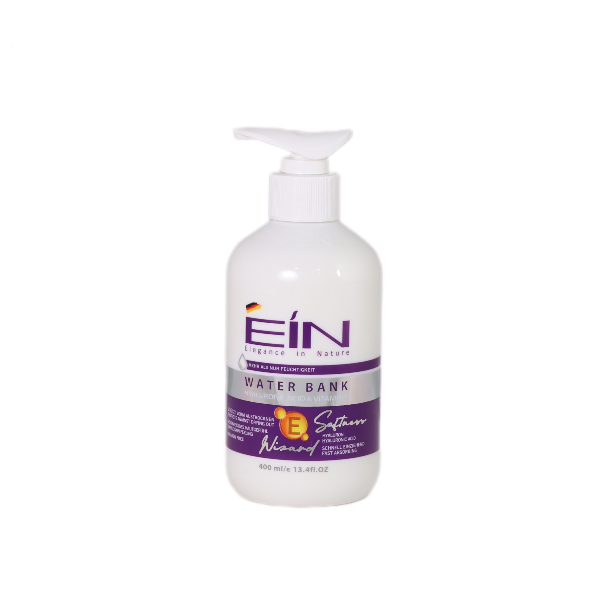 کرم نرم کننده پمپی هیالورونیک اسید و ویتامین ای EIN