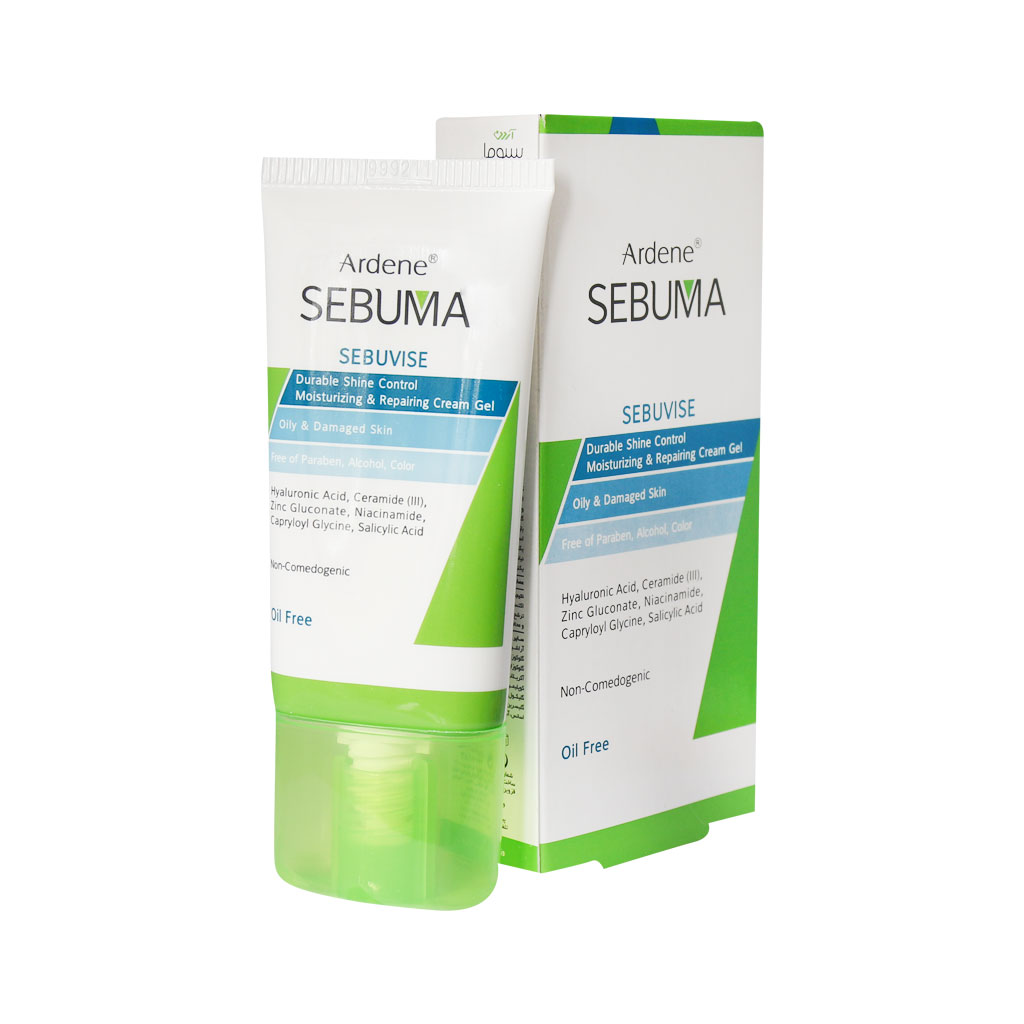 کرم ژل مرطوب کننده و بازسازی کننده پوست چرب و آسیب دیده سبوما آردن
