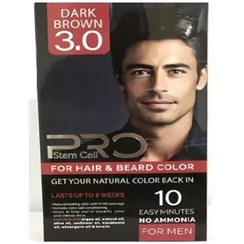 کیت رنگ موی 3.0 مردانه 50 میل پرو استم سل