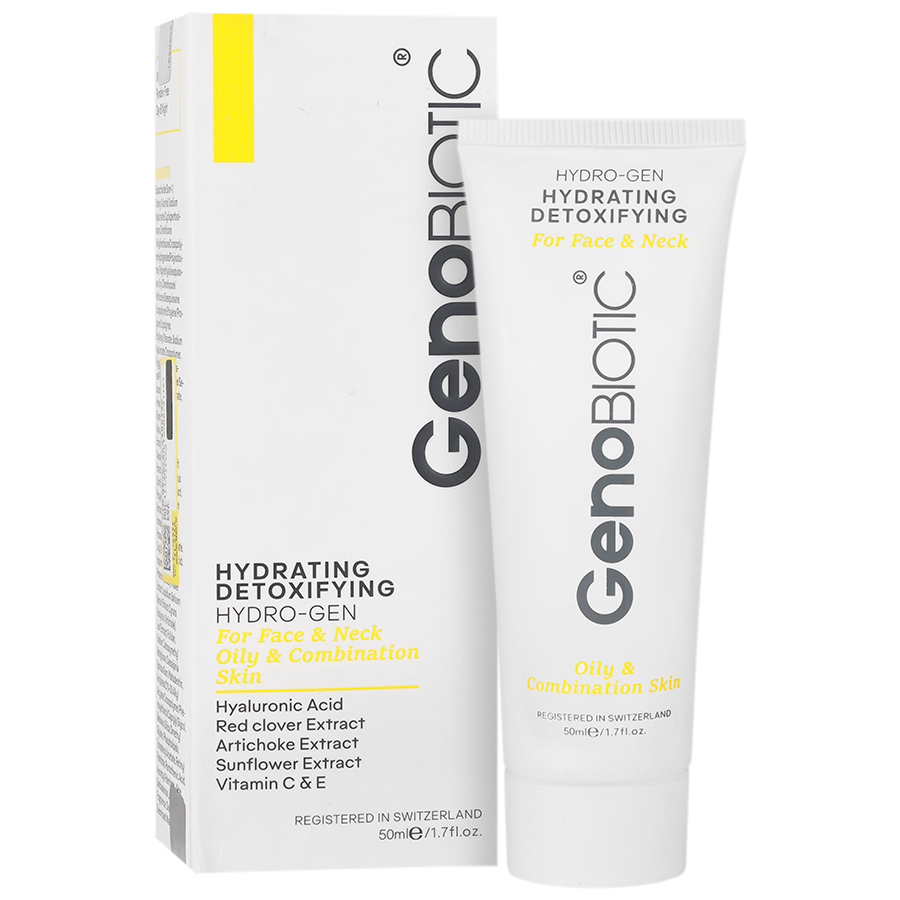 کرم مرطوب کننده و دتوکسیفای کننده صورت و گردن پوست چرب ژنوبایوتیک