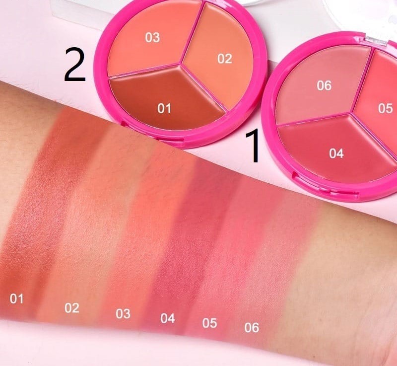 رژگونه 3 رنگ کرمی 5505 کویین کوکو