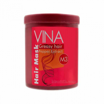 ماسک مو حاوی عصاره فلفل موی چرب وینا