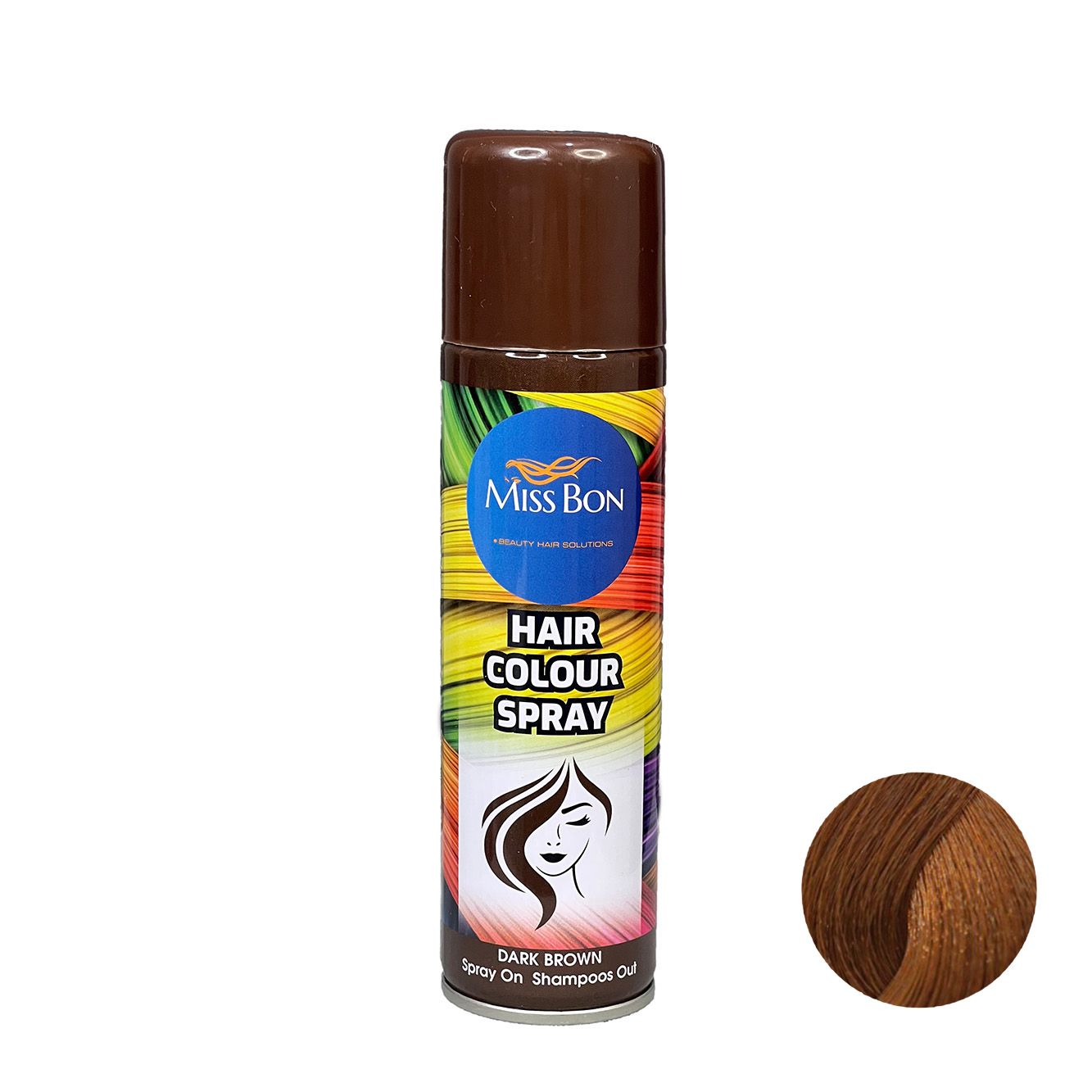 اسپری رنگ مو قهوه ای میس بون