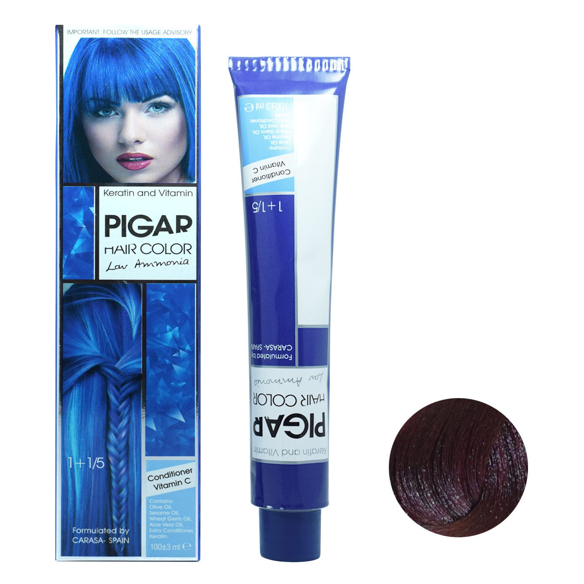 رنگ مو v6 پیگار