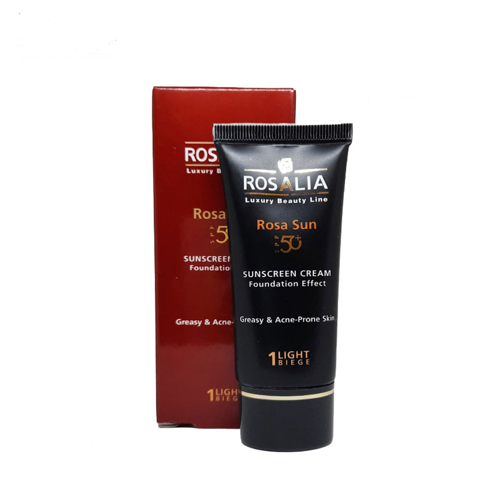 ضدآفتاب رنگی پوست چرب رزالیا