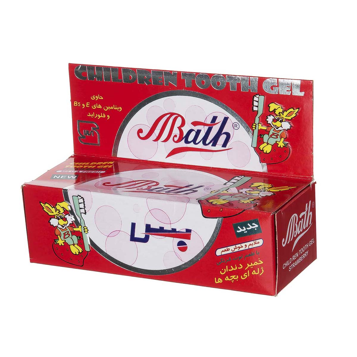 خمیر دندان ژله ای توت فرنگی بس
