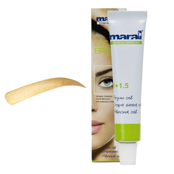 رنگ ابرو بلوند پلاتینه شماره 10 مارال