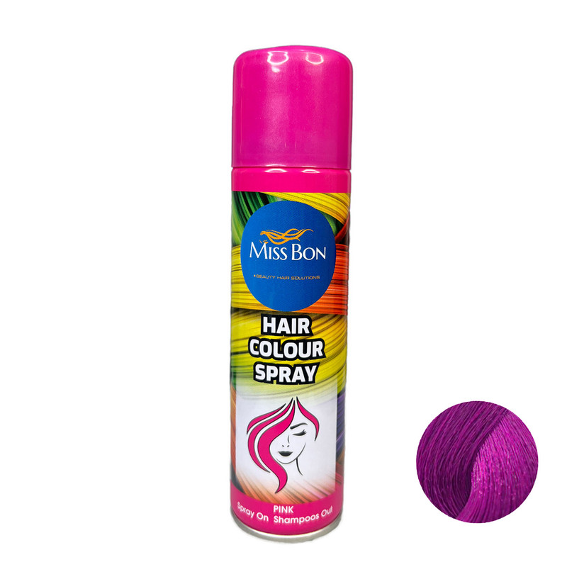 اسپری رنگ مو صورتی پررنگ میس بون