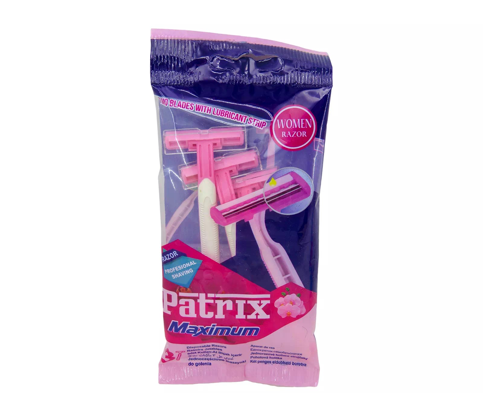 خود تراش دو لبه زنانه سه عددی پلی بگ پاتریکس