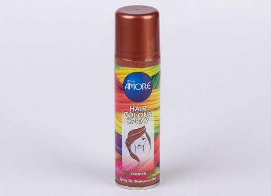 اسپری رنگ مو آلبالویی آمور