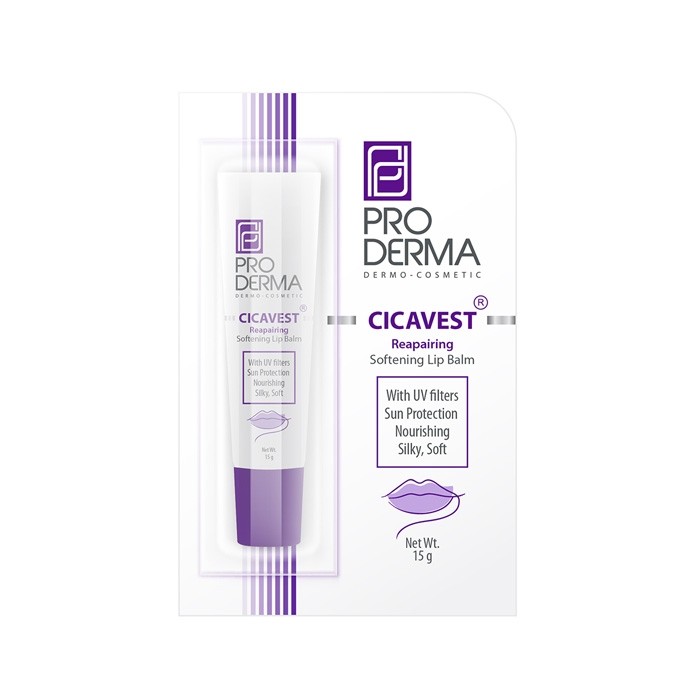 بالم لب نرم کننده و ترمیم کننده تیوپی حاوی مواد ضد آفتاب پرودرما