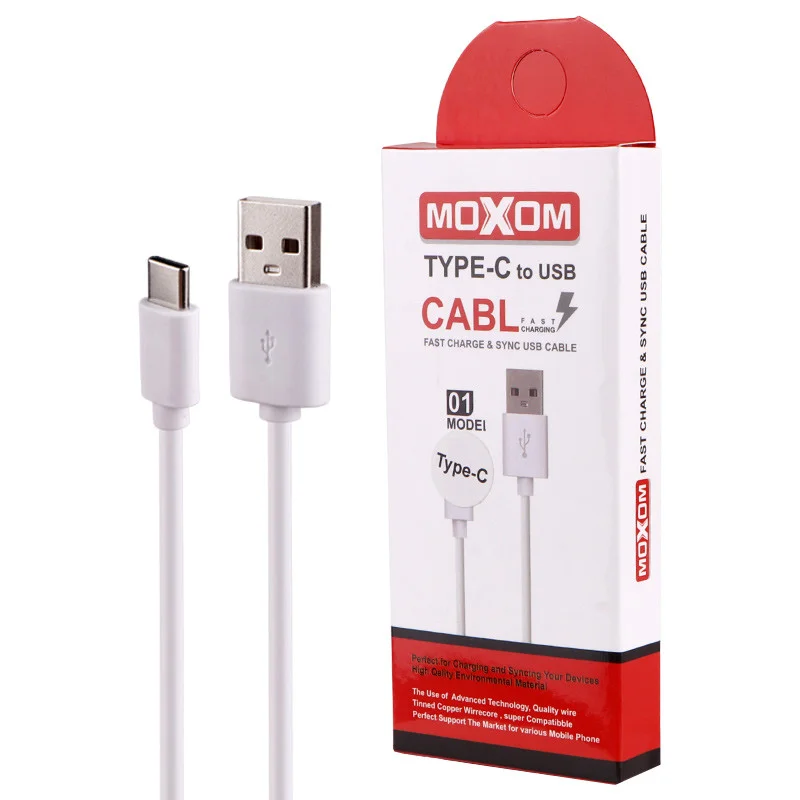 کابل Moxom-01 تایپ سی USB به Type-C فست شارژ