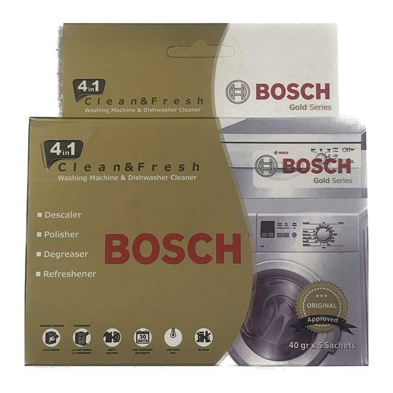پودر جرم گیر ماشین لباسشویی و ظرفشویی بوش بسته 5 عددی