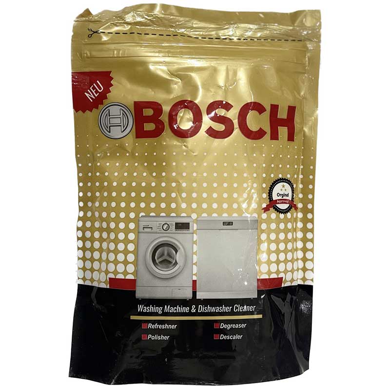 پودر جرم گیر ماشین ظرفشویی و لباسشویی بوش 500 گرمی