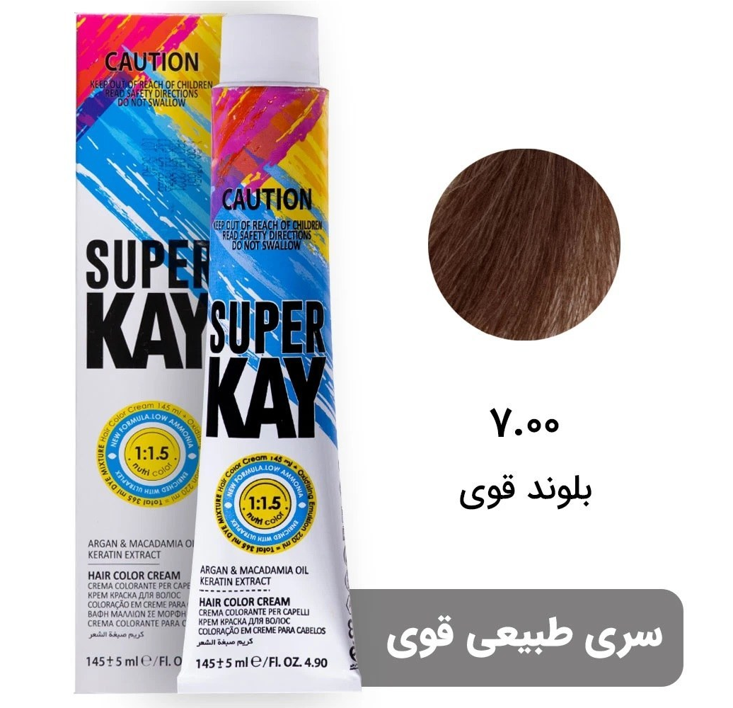 رنگ موی بدون آمونیاک سوپرکی 7.00