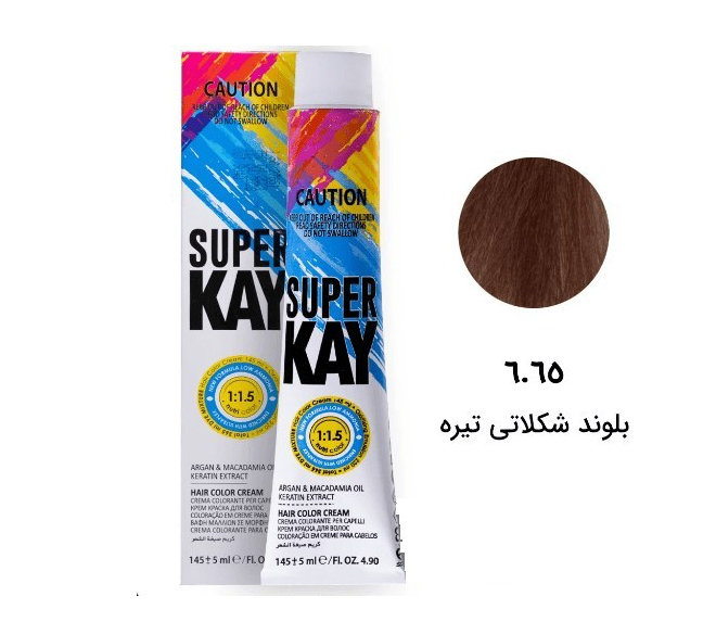 رنگ موی بدون آمونیاک سوپرکی 6.65
