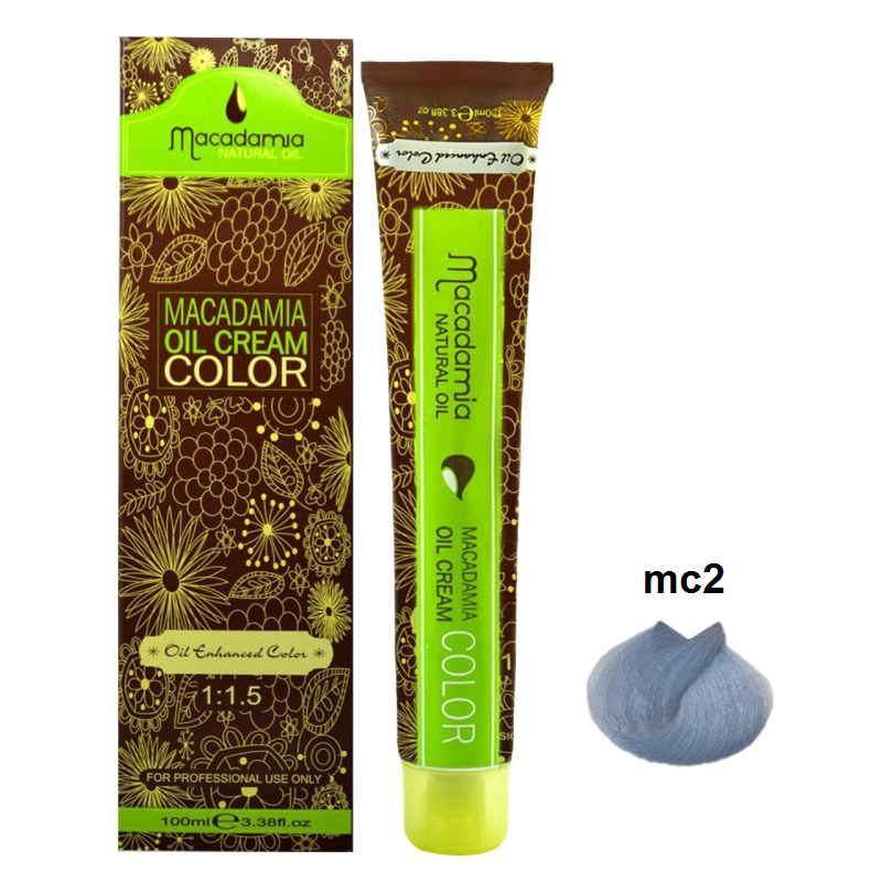 رنگ مو ماکادامیا شماره MC2 رنگ دلفینی حجم 100 میل